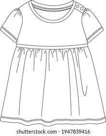 Dresses vector for baby boy template pattern