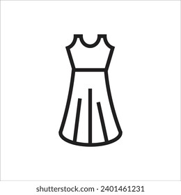 dresses vector icon line new