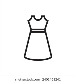 dresses vector icon line new