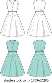 Dresses for women vector template
