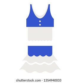 Dressing flat illustration on white