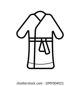dressing gown icon vector
