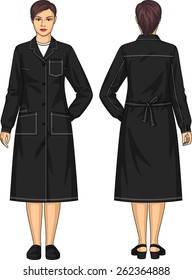 Dressing gown for the woman with pockets and a belt