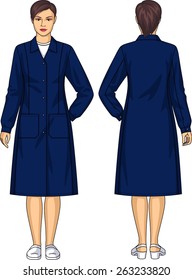 Dressing gown for the woman with pockets and a belt
