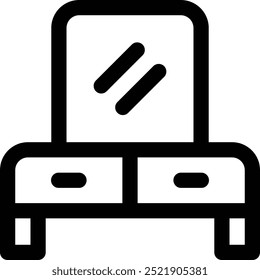 Dressing icon. Thin Linear Style Design Isolated On White Background