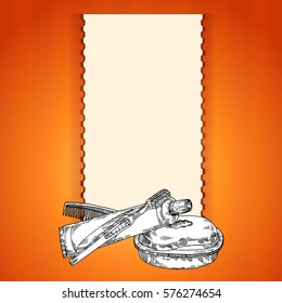 Dressing kit for washing: soap, toothpaste, toothbrush, comb