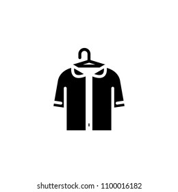 Dressing room black icon concept. Dressing room flat  vector symbol, sign, illustration.