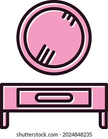 Dressing Room Filled Vector Icon Design