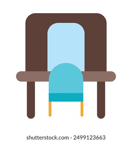 Dressing Room Flat Icon Design For Personal nad Commercial Use