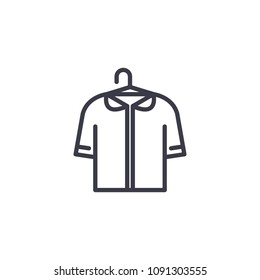 Dressing room linear icon concept. Dressing room line vector sign, symbol, illustration.