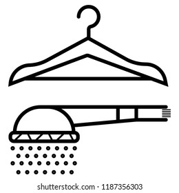 Dressing room vector icon