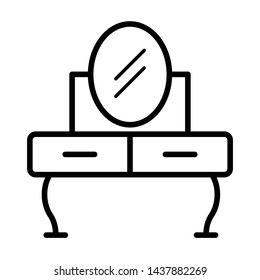 dressing table favorites icon vector