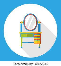 Dressing table flat icon