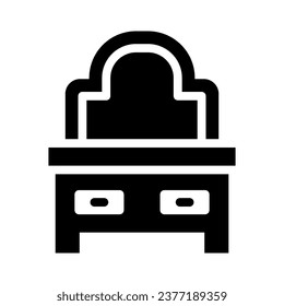 gráfico vectorial de ilustración de icono de glifo de tabla de referencia. Ilustración de elemento simple gráfico vectorial, adecuado para aplicaciones, sitios web y presentaciones aisladas en fondo blanco