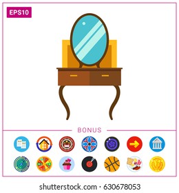 Dressing table icon