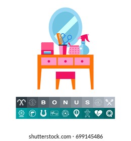 Dressing table icon