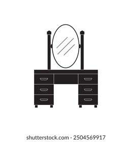 dressing table icon illustration element design