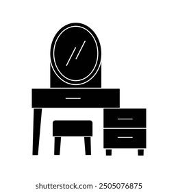 dressing table icon illustration element design