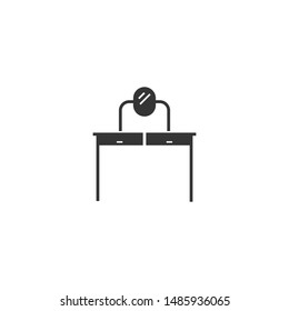 Dressing table icon. New trendy dressing table vector illustration symbol.