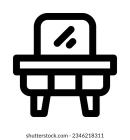 dressing table icon for your website, mobile, presentation, and logo design.