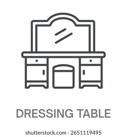 Kledingtabel Lijnpictogram, Illustratie omtreksymbool, Bewerkbare lijn perfect voor logo's en meer