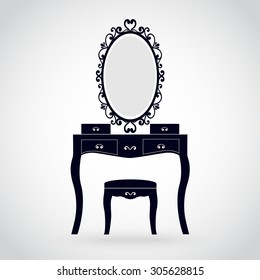 dressing tables and chair