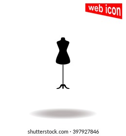 Dressmaker model icon.