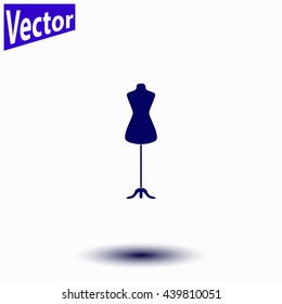 Dressmaker model icon.