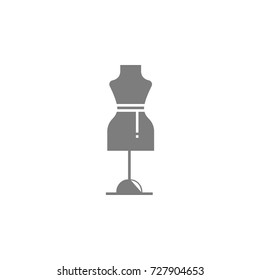 Dressmaker model icon on white background