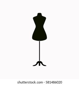 Dressmaker model  icon Vector design.