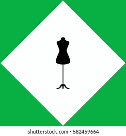 Dressmaker model  icon Vector design.
