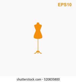 Dressmaker model vector icon