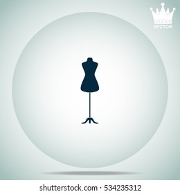 Dressmaker model  vector illustration.