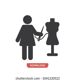 Dressmaker vector icon