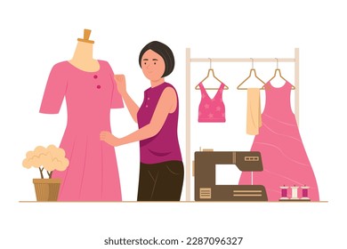 Dressmaker Frauen machen Frauenkleidung