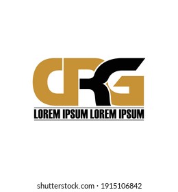 Vector de diseño de logotipo de letra en monograma DRG