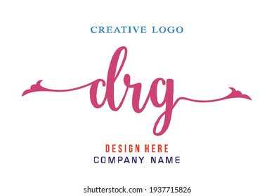 DRG lettering logo is simple, easy to understand and authoritative