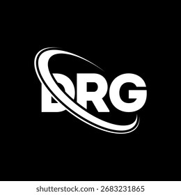 DRG logo. DRG letter. DRG letter logo design. Initials DRG logo linked with circle and uppercase monogram logo. DRG-typography for technology, business and real estate brand.