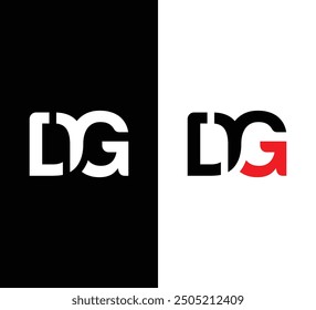 Diseño del logotipo de la letra del monograma DRG