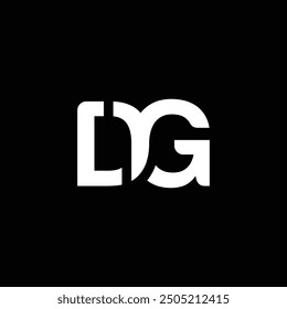 Diseño del logotipo de la letra del monograma DRG