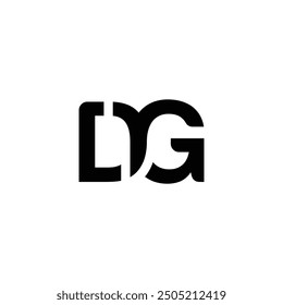 Diseño del logotipo de la letra del monograma DRG