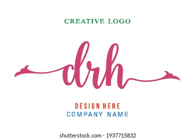 DRH lettering logo is simple, easy to understand and authoritative