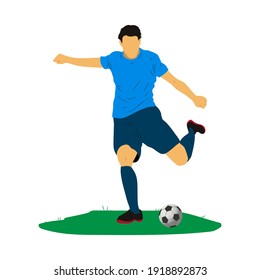 dribble ball by the futsal, football or soccer player vector.