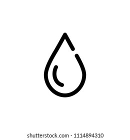 Dribble icon. Drip symbol. Black blob illustration