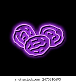 dried apricot fruit neon light sign vector. dried apricot fruit illustration