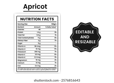 dried apricot nutrition facts,dried apricot nutritional information,dried apricot nutritional value