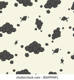Dried black pepper seamless texture vector illustration