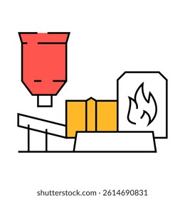 dried concentrate copper line icon vector. dried concentrate copper sign. isolated symbol illustration