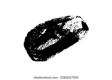 Gedroogde dadels tekeningen. Vector gedroogde datum symbool. Hand-getekende datum fruit illustratie met houtskool tekening textuur.