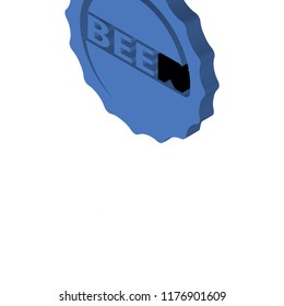 Dried fish isometric left top view 3D icon